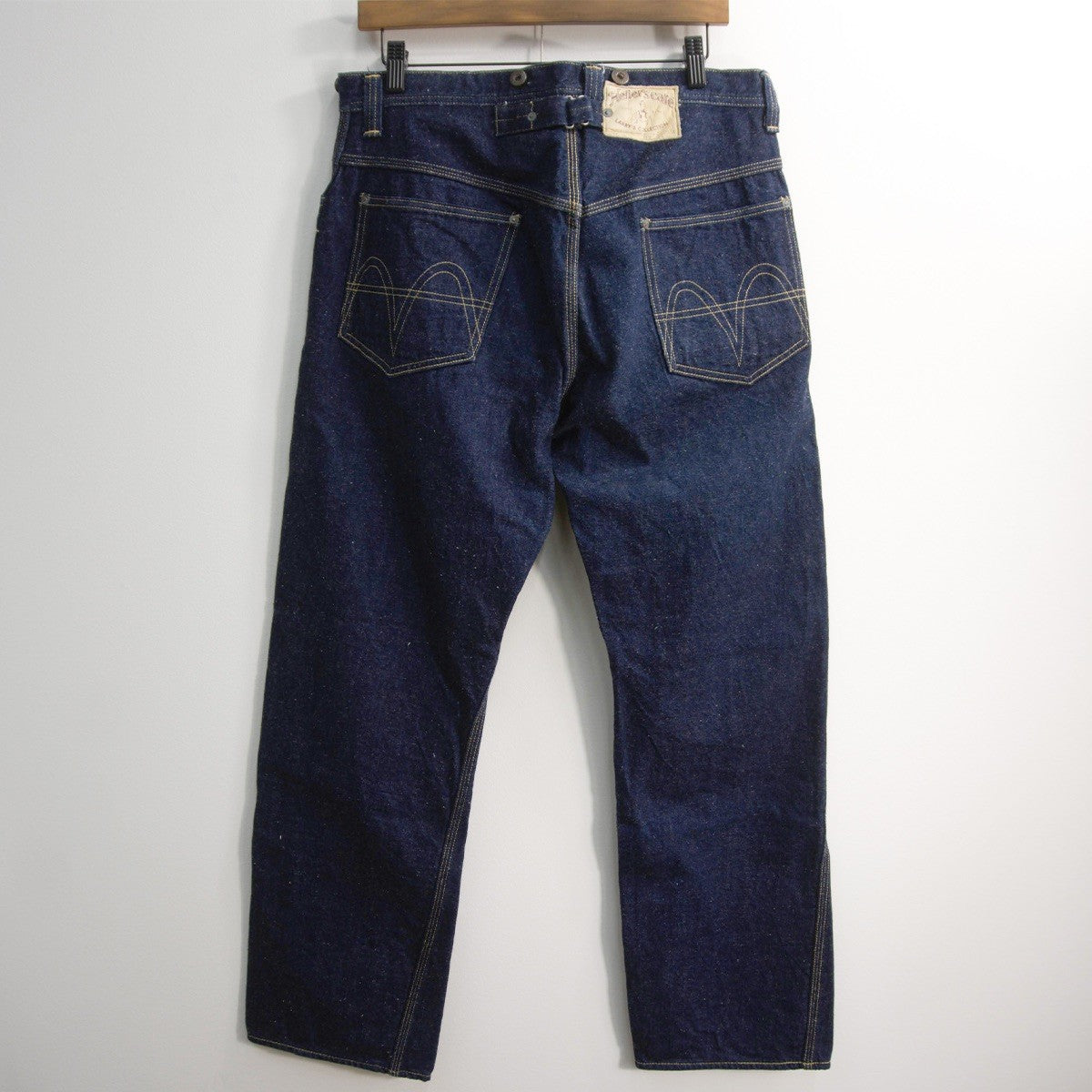 Hellers Cafe Cinch Back Denim Pants Size 34