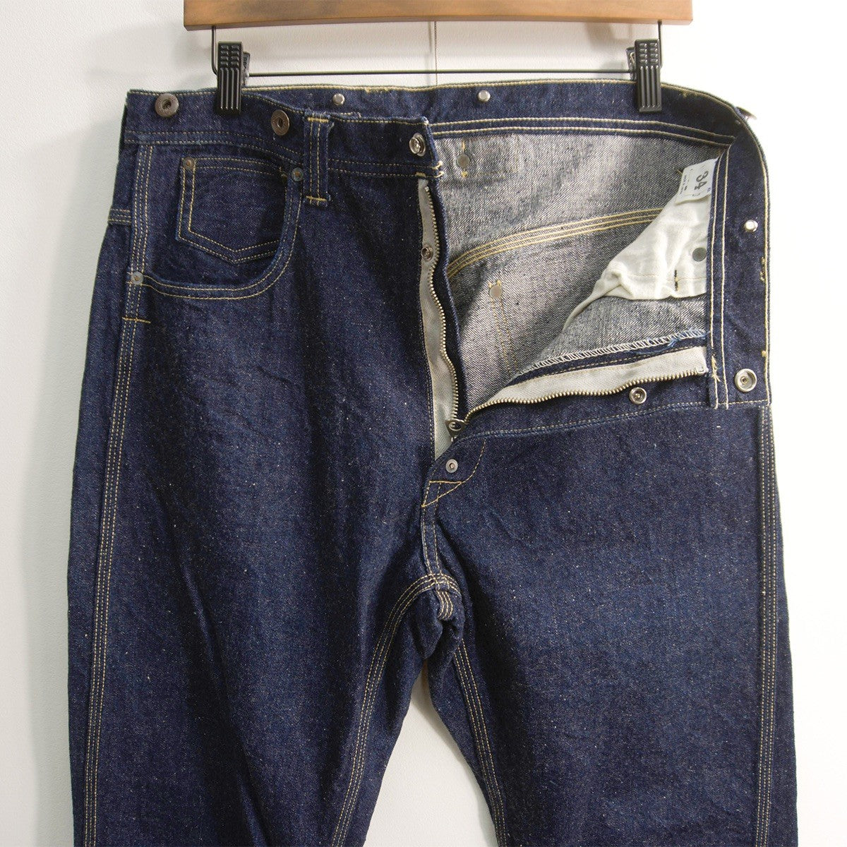 Hellers Cafe Cinch Back Denim Pants Size 34
