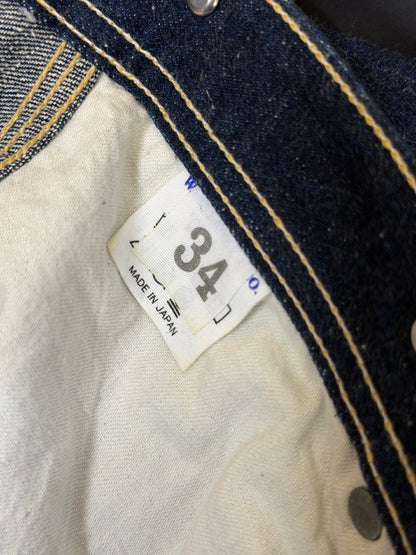 Hellers Cafe Cinch Back Denim Pants Size 34