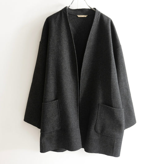 ARTS&SCIENCE 100% Yak Collarless Jacket Gray Size 2