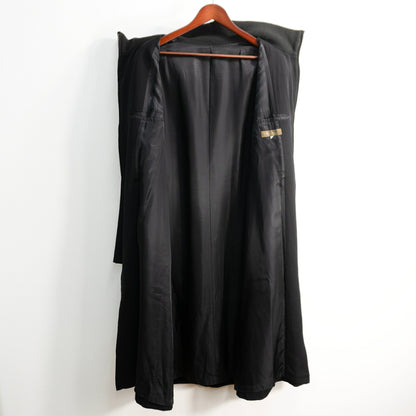 Y's for men Ribbed Collar Long Coat Black Size M