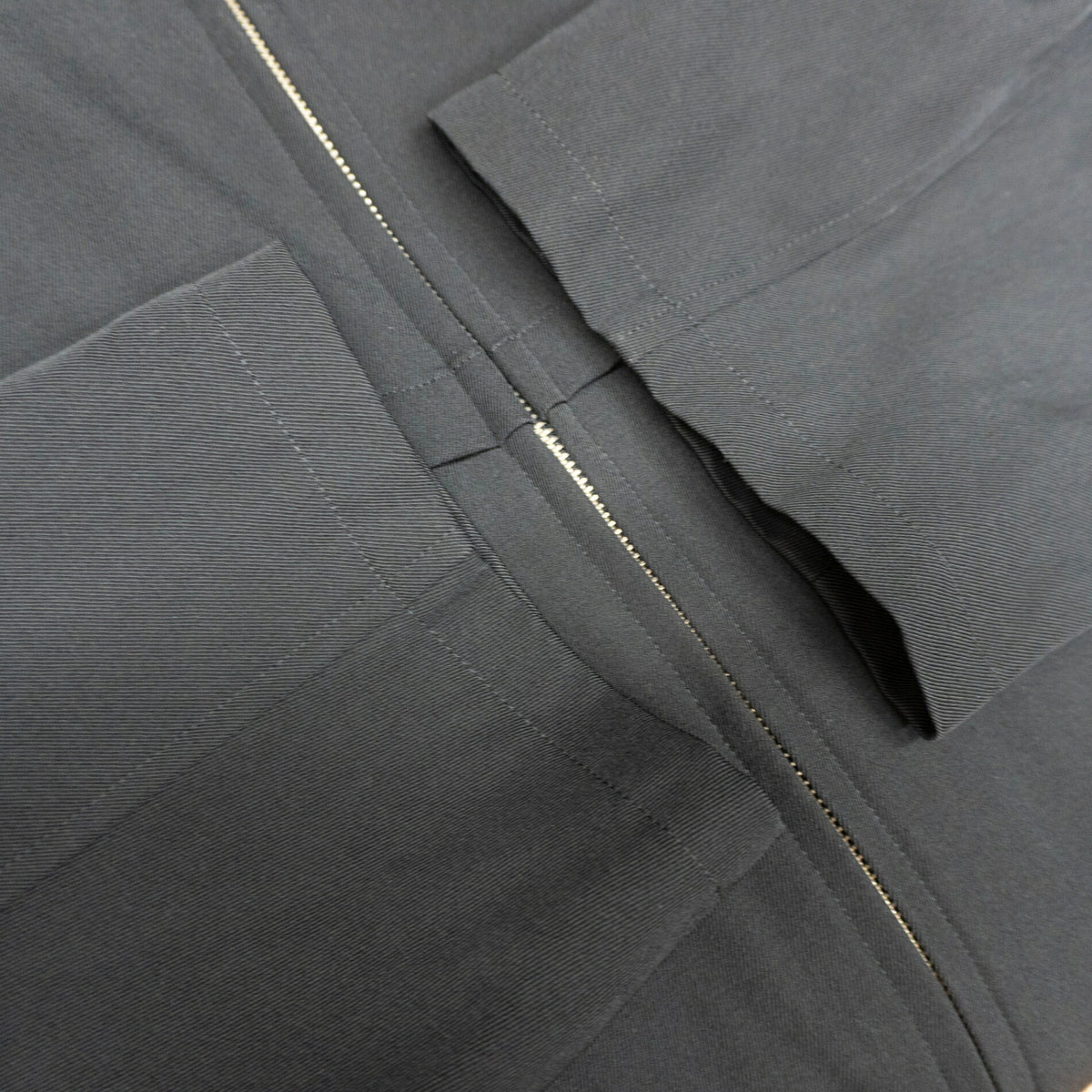 Y's for men Ribbed Collar Long Coat Black Size M