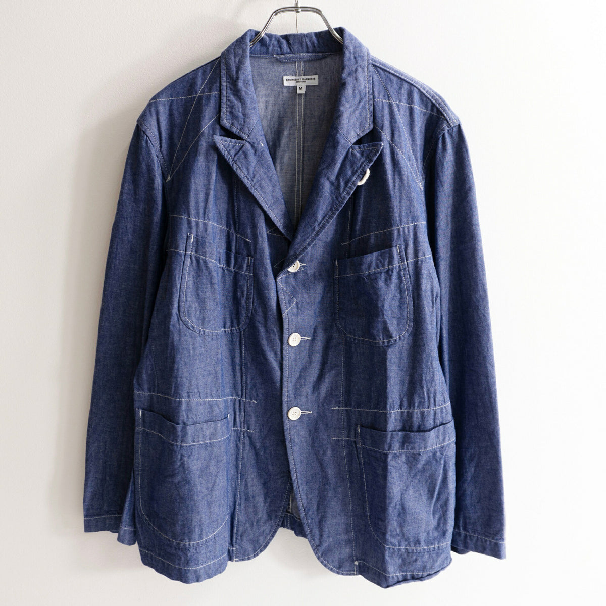 Engineered Garments Bedford Indigo Chambray Jacket Size M