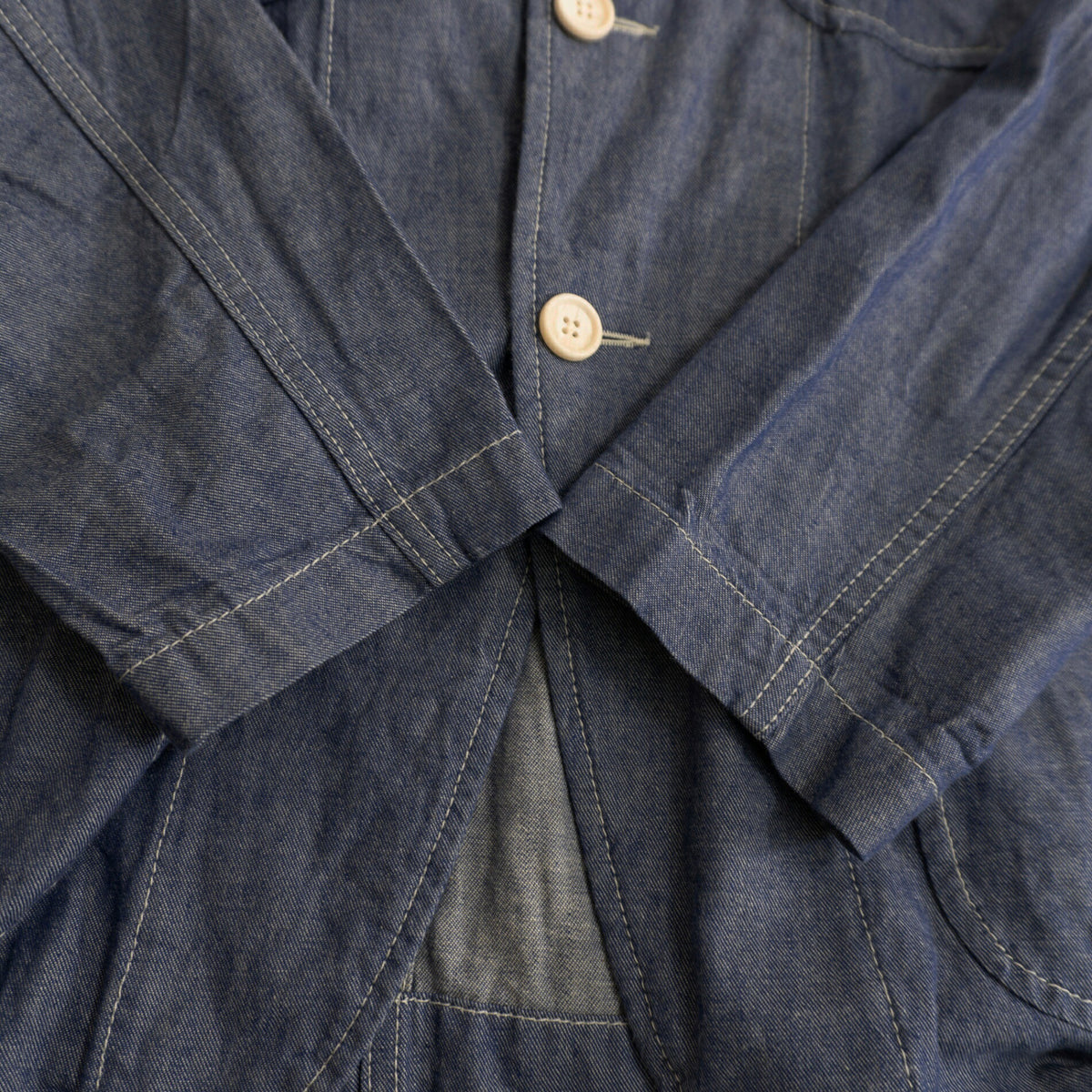 Engineered Garments Bedford Indigo Chambray Jacket Size M