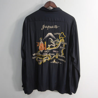 TAILOR TOYO Rayon Embroidered Souvenir Shirt Size XL