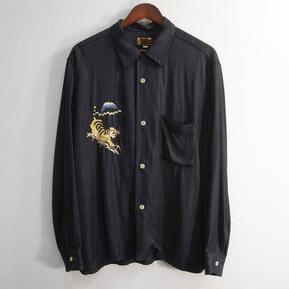TAILOR TOYO Rayon Embroidered Souvenir Shirt Size XL