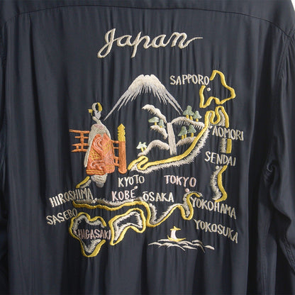 TAILOR TOYO Rayon Embroidered Souvenir Shirt Size XL