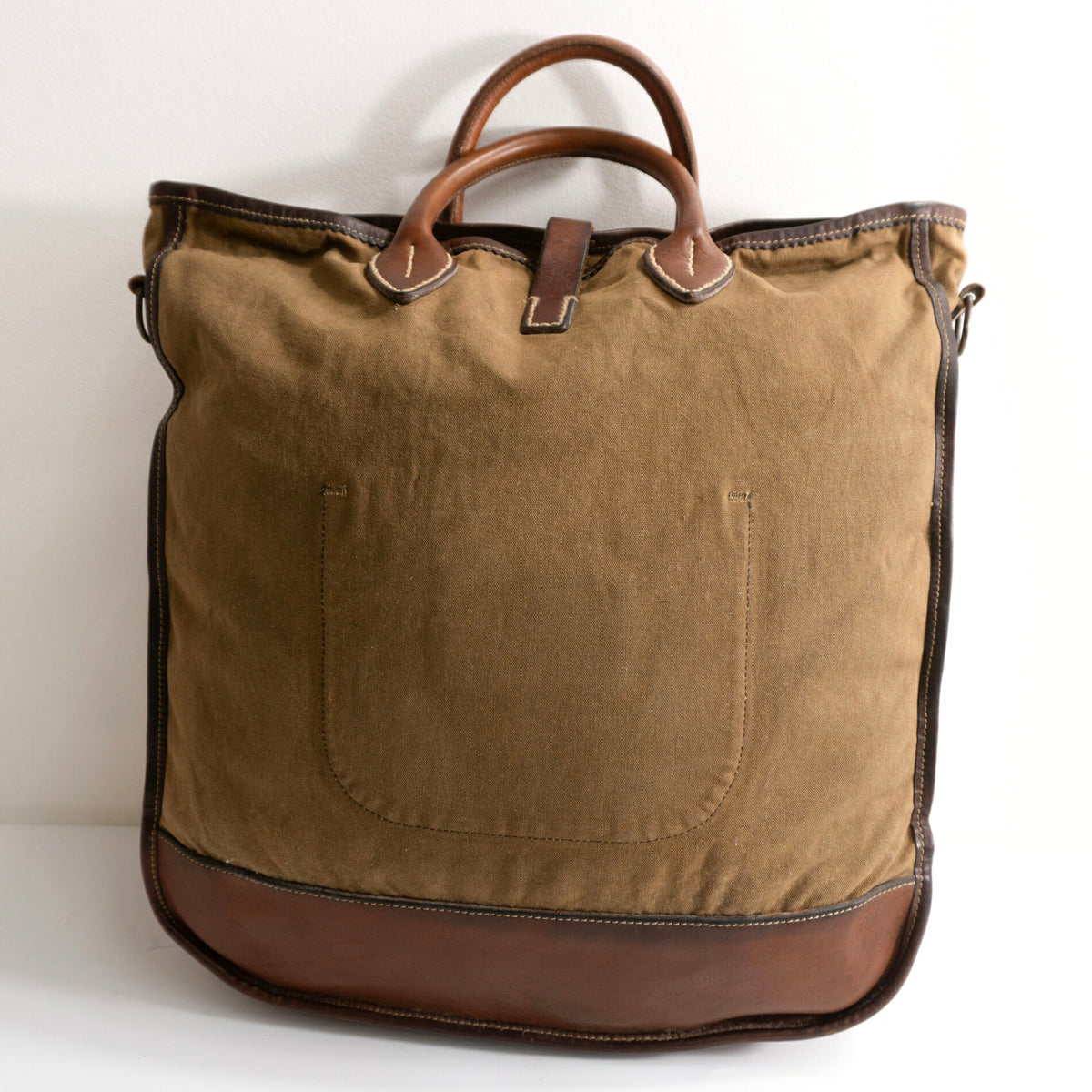 RRL Canvas Leather Vintage Tote Bag