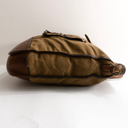 RRL Canvas Leather Vintage Tote Bag