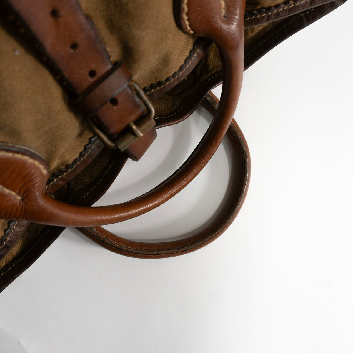 RRL Canvas Leather Vintage Tote Bag
