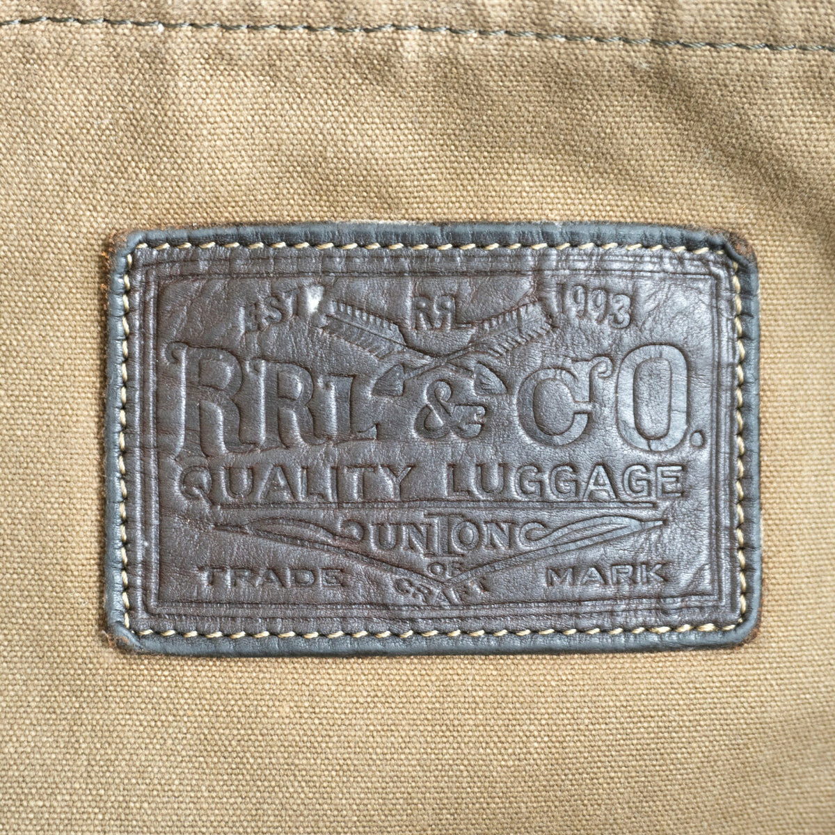 RRL Canvas Leather Vintage Tote Bag