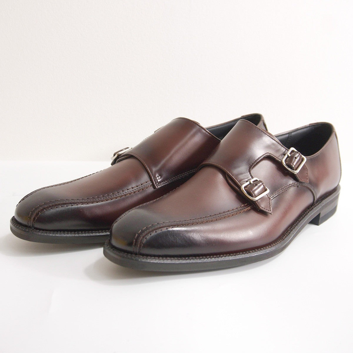 REGAL worth collection Monk Strap Leather Shoes Size 25.5cm