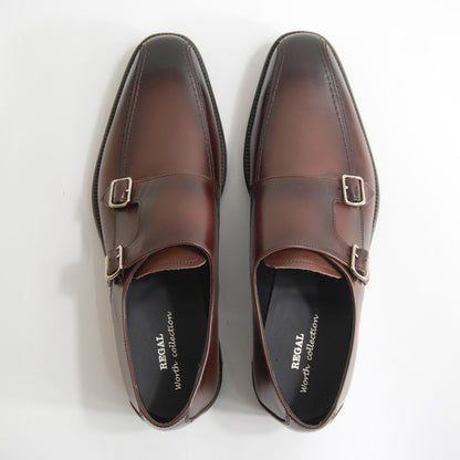 REGAL worth collection Monk Strap Leather Shoes Size 25.5cm