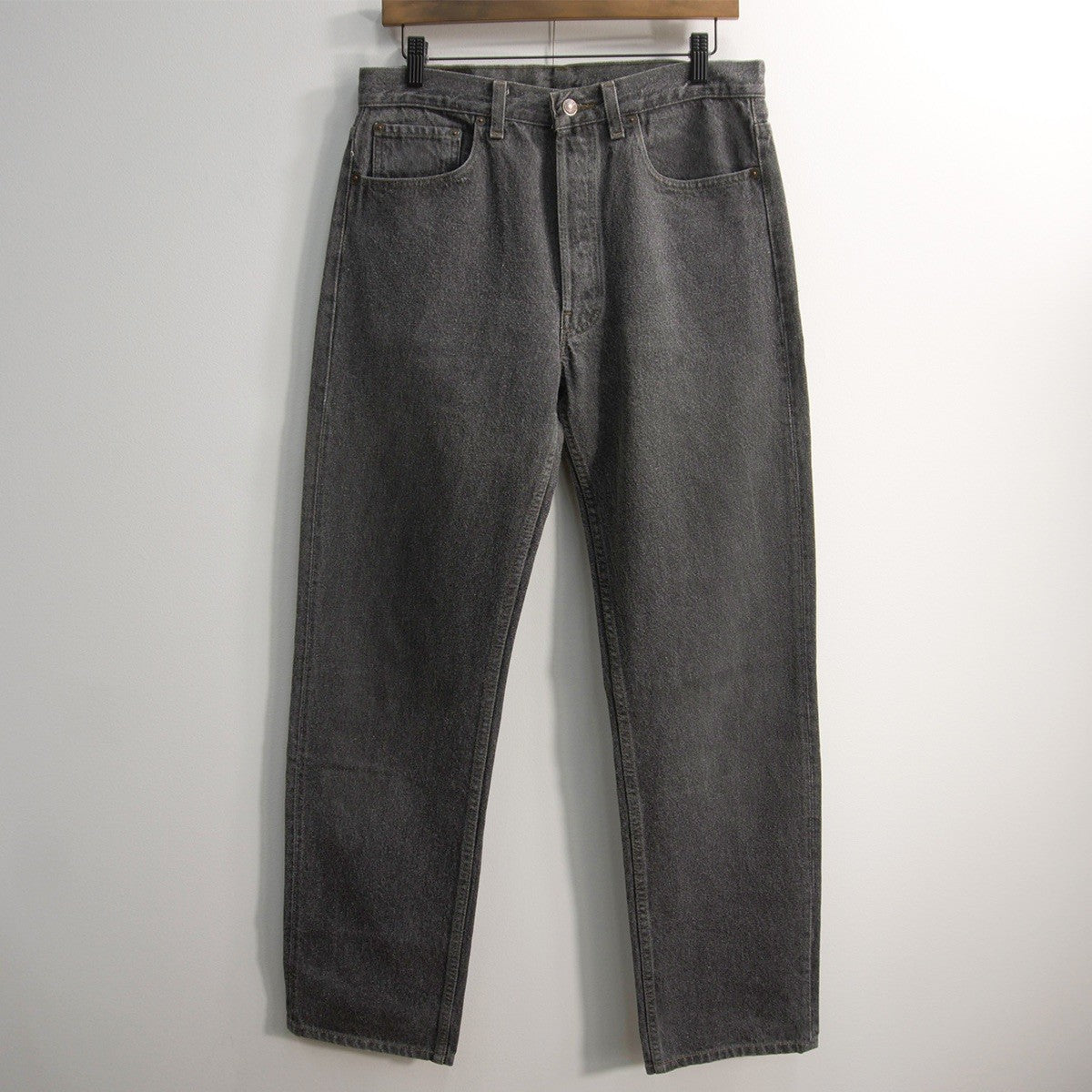 wsm s x LEVI'S 90s 501 Pre-Dyed Black Denim Jeans in USA Size 32×34