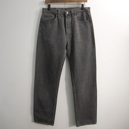 wsm s x LEVI'S 90s 501 Pre-Dyed Black Denim Jeans in USA Size 32×34