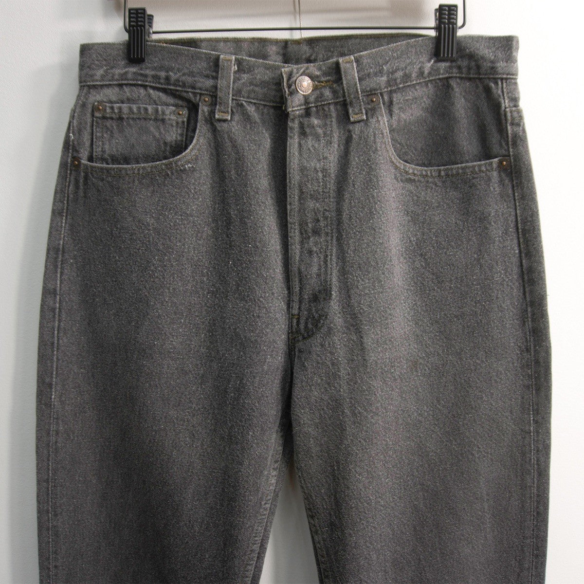 wsm s x LEVI'S 90s 501 Pre-Dyed Black Denim Jeans in USA Size 32×34