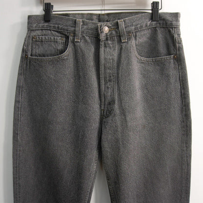 wsm s x LEVI'S 90s 501 Pre-Dyed Black Denim Jeans in USA Size 32×34
