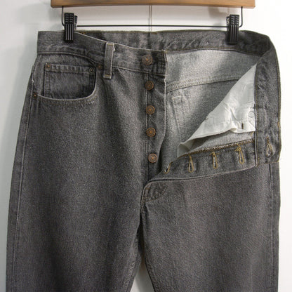 wsm s x LEVI'S 90s 501 Pre-Dyed Black Denim Jeans in USA Size 32×34