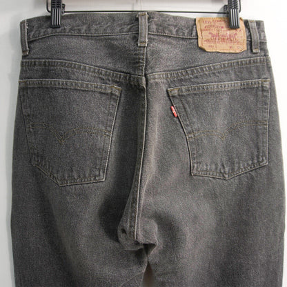 wsm s x LEVI'S 90s 501 Pre-Dyed Black Denim Jeans in USA Size 32×34