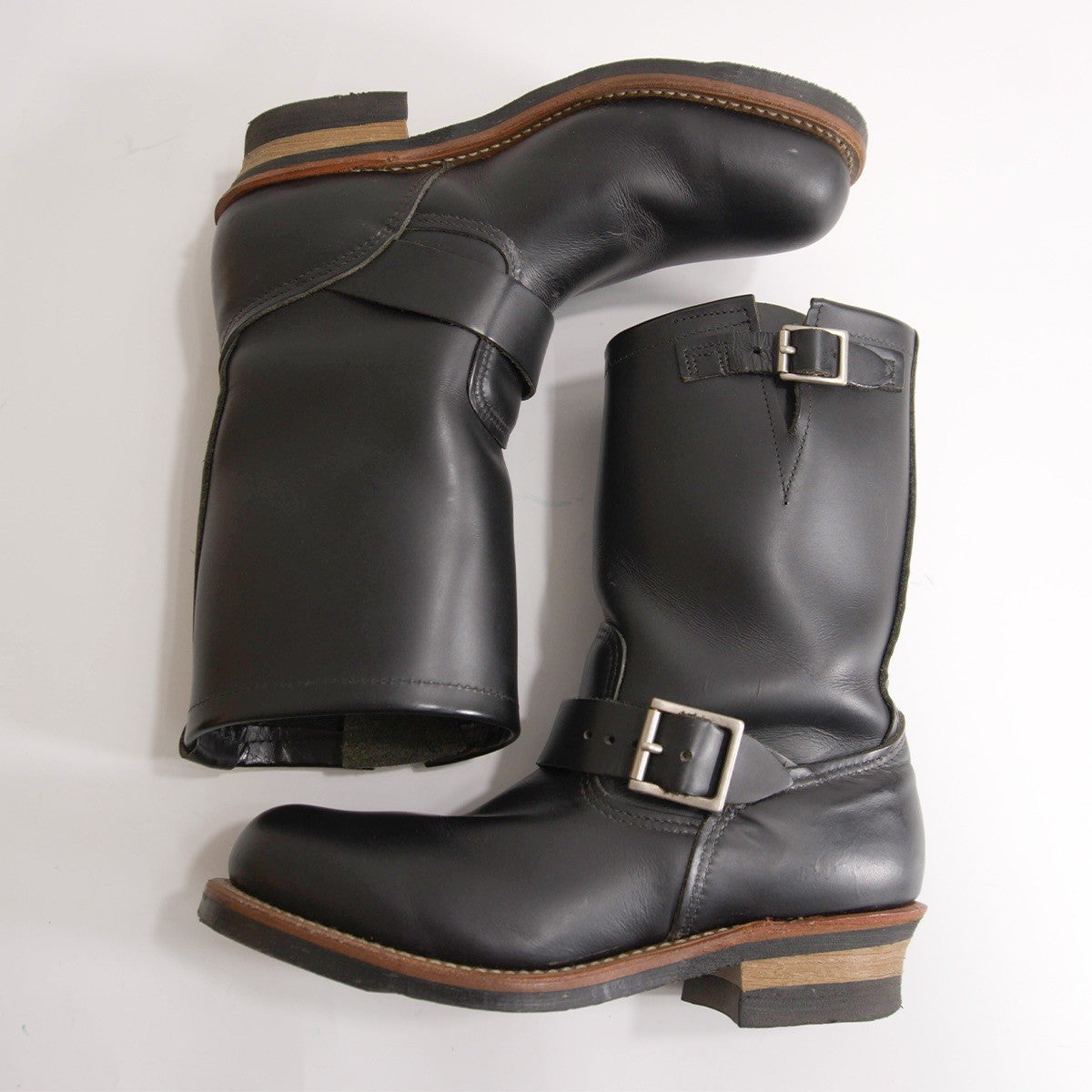 REDWING 14' 2268 Engineer Boots Black Made in USA Size 7.5D