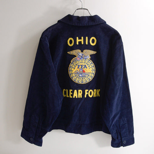 FFA OHIO Corduroy Embroidered Work Jacket Size 48