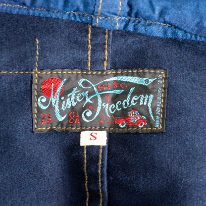 MISTER FREEDOM Indigo Jungle Cloth M-17 Parka Size S