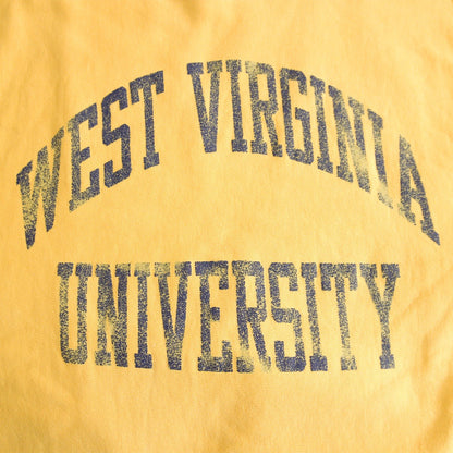 CHAMPION 90s Reverse Weave College Sweatshirt Yellow Size L
