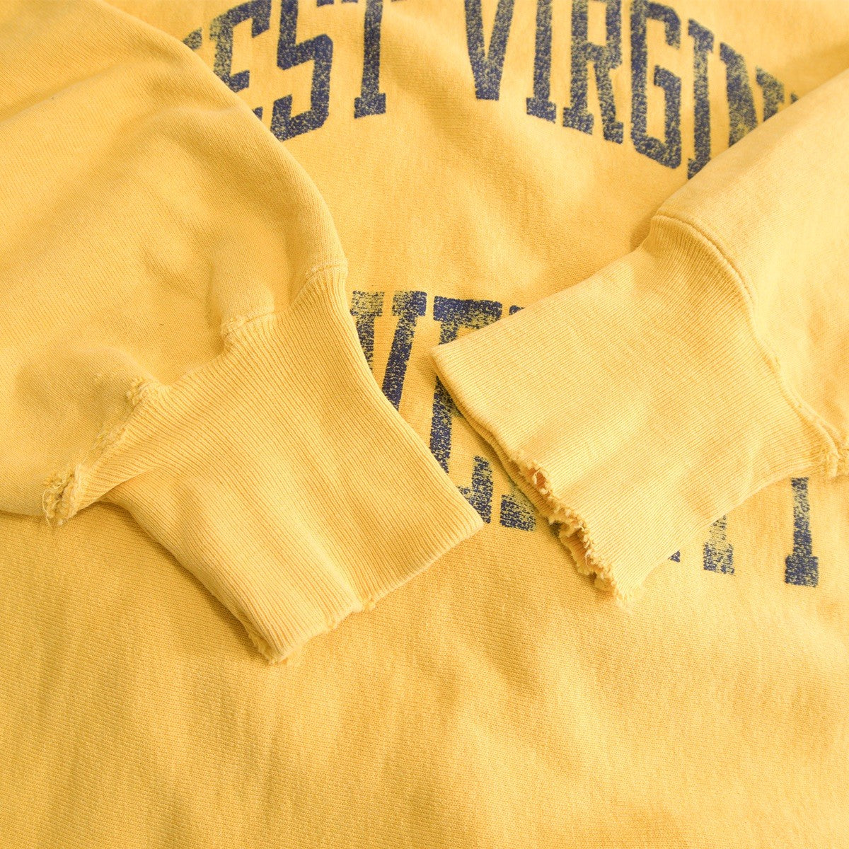 CHAMPION 90s Reverse Weave College Sweatshirt Yellow Size L