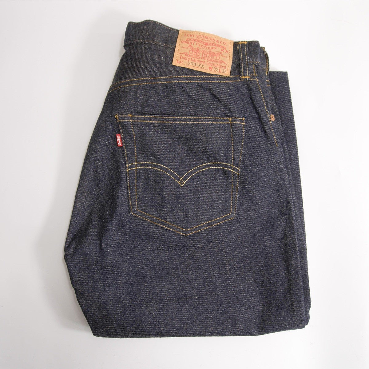 LEVI'S Deadstock 501XX Big E Valencia Denim Jeans Size 32×36