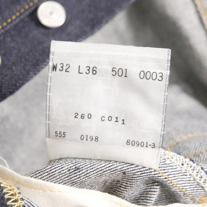 LEVI'S Deadstock 501XX Big E Valencia Denim Jeans Size 32×36