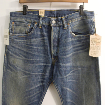 LOW-STRAIGHT JEANS x RRL Low-Straight Vintage Denim Jeans Size 32×30