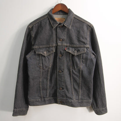 LEVI'S 80s 75505 Black Denim Jacket Size 40