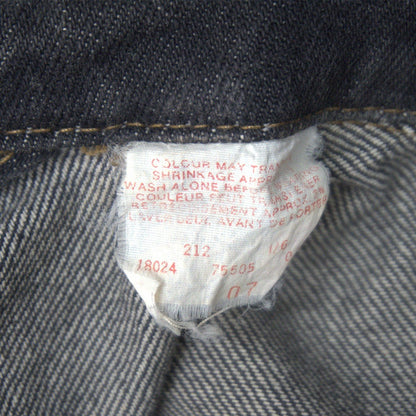 LEVI'S 80s 75505 Black Denim Jacket Size 40