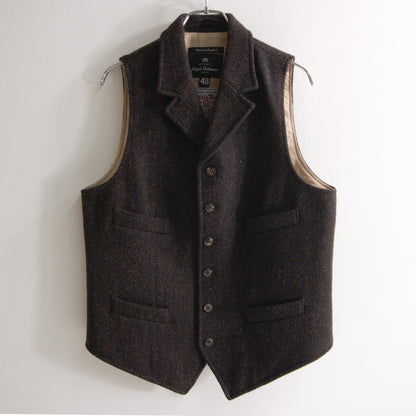NIGEL CABOURN Mallory Harris Tweed Wool Vest Size 48