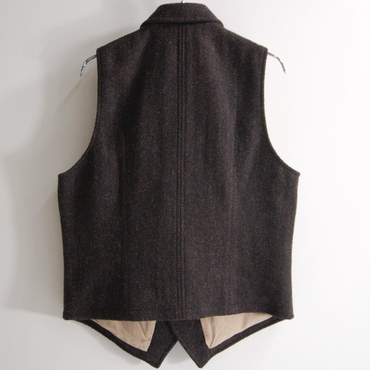 NIGEL CABOURN Mallory Harris Tweed Wool Vest Size 48