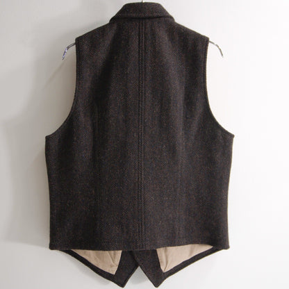 NIGEL CABOURN Mallory Harris Tweed Wool Vest Size 48