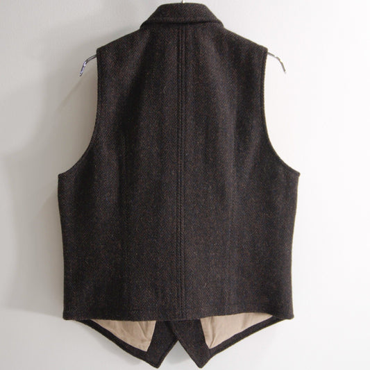 NIGEL CABOURN Mallory Harris Tweed Wool Vest Size 48