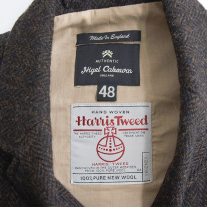 NIGEL CABOURN Mallory Harris Tweed Wool Vest Size 48