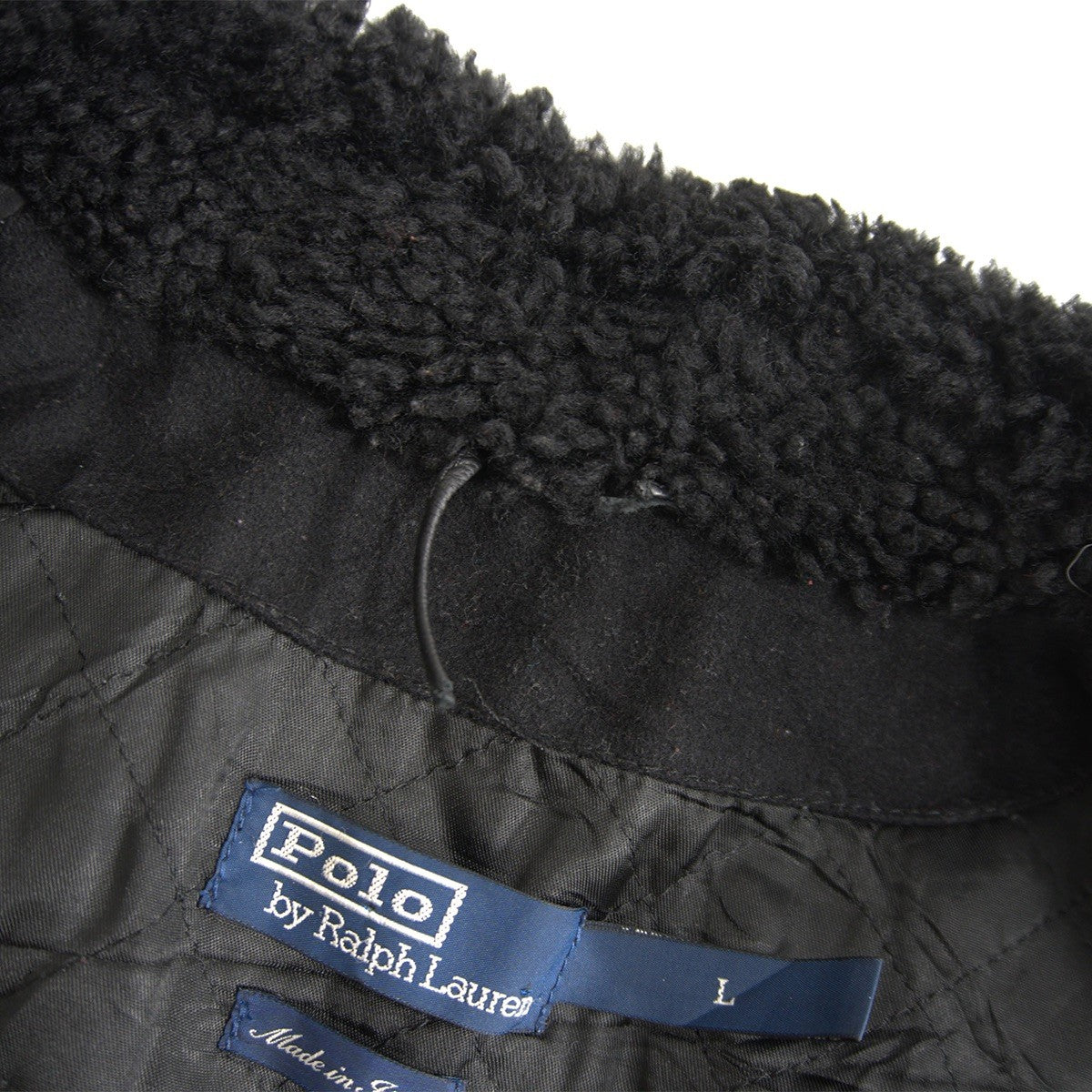 POLO RALPH LAUREN Italian Lamb Bomber Jacket Size L