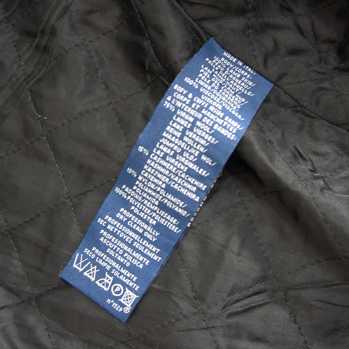 POLO RALPH LAUREN Italian Lamb Bomber Jacket Size L