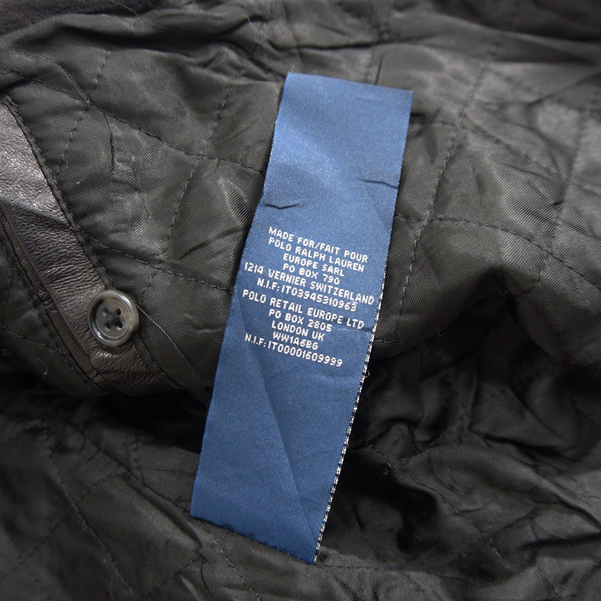 POLO RALPH LAUREN Italian Lamb Bomber Jacket Size L