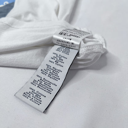 HERMES Zouaves et Dragons Cotton T-Shirt White Size M