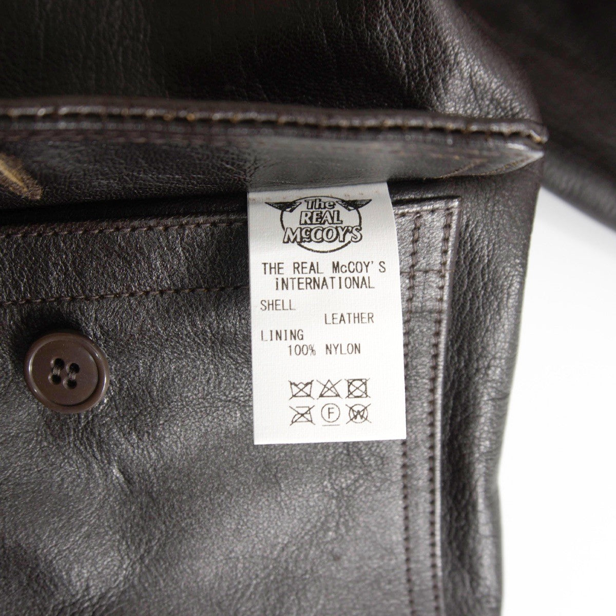 THE REAL MCCOY'S G-1 Leather Flight Jacket Size 42