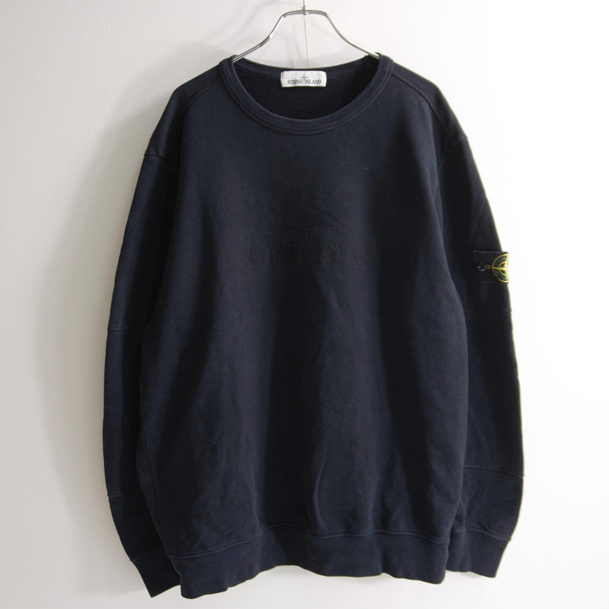 STONE ISLAND 18AW Black Sweatshirt Size XL