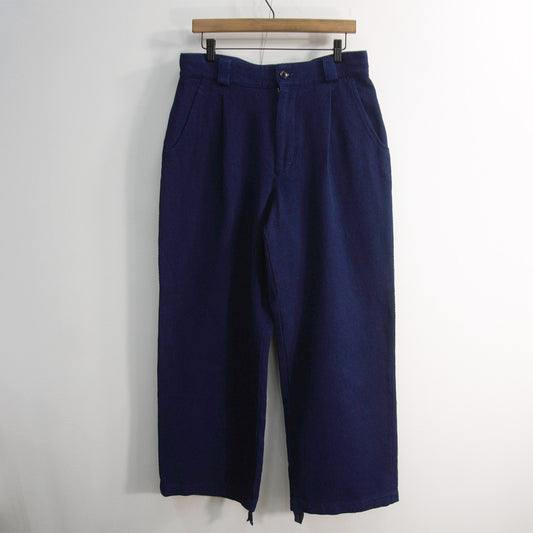 BLUE BLUE JAPAN Blue Sashiko Easy Wide Pants Size 1