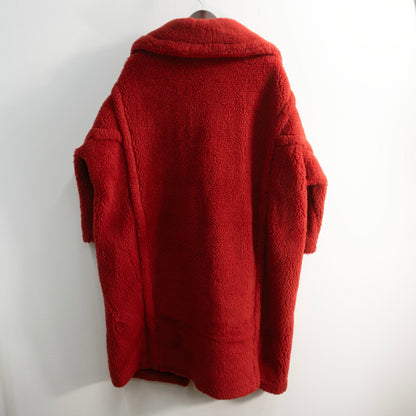 MAX MARA Teddy Bear Icon Coat Red Size S