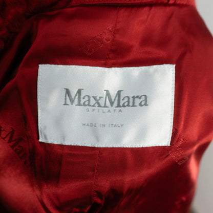 MAX MARA Teddy Bear Icon Coat Red Size S