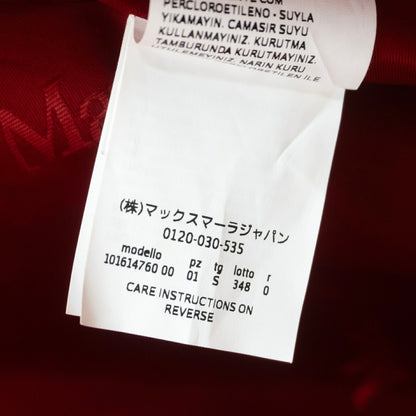 MAX MARA Teddy Bear Icon Coat Red Size S