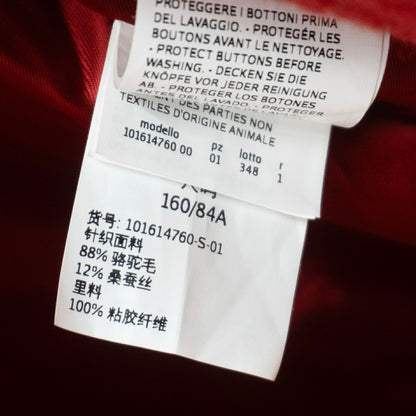 MAX MARA Teddy Bear Icon Coat Red Size S