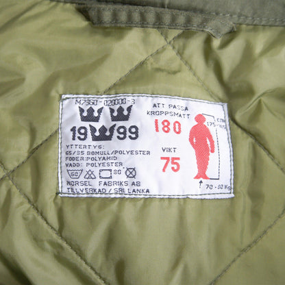 SWEDISH ARMY M90 Late Model Quilted Parka Coat Size 180